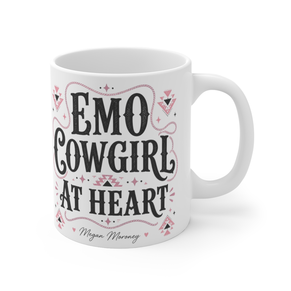 Megan Moroney "Emo Cowgirl At Heart" White Mug