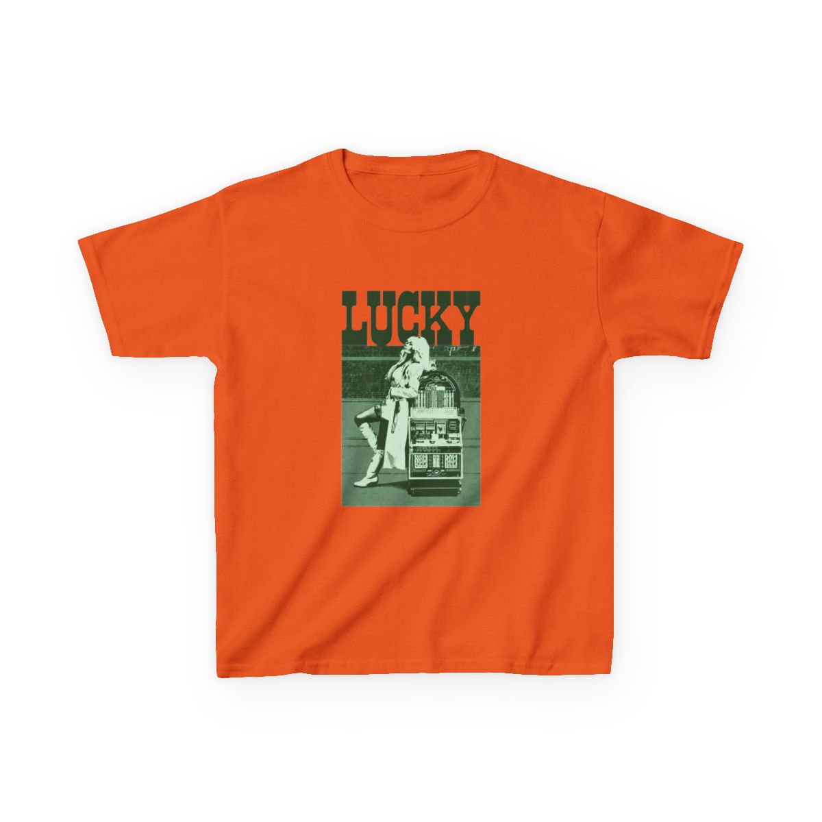 Megan Moroney Lucky Portrait Kids T-Shirt - alternate angle 2, merchandise